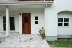 階段ステップもアールにしてみました